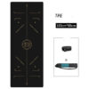 Luxury Black Gold 6mm TPE Non-Slip Yoga Mat for Fitness and Exercise - Image 4