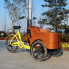 Mini Mobile 3-Wheel Adult Cargo Bike with Wood Box - Perfect for Shopping, Carrying Kids, Pets & More - Image 3