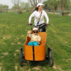Mini Mobile 3-Wheel Adult Cargo Bike with Wood Box - Perfect for Shopping, Carrying Kids, Pets & More - Image 4