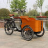 Mini Mobile 3-Wheel Adult Cargo Bike with Wood Box - Perfect for Shopping, Carrying Kids, Pets & More - Image 5