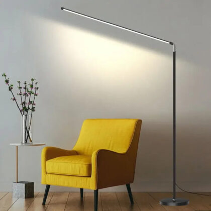 Minimalism LED Floor Lamp Super Bright Reading Lamp Living Room Bedroom Bedside Vertical Lamp Floor Piano Lighting Fixture